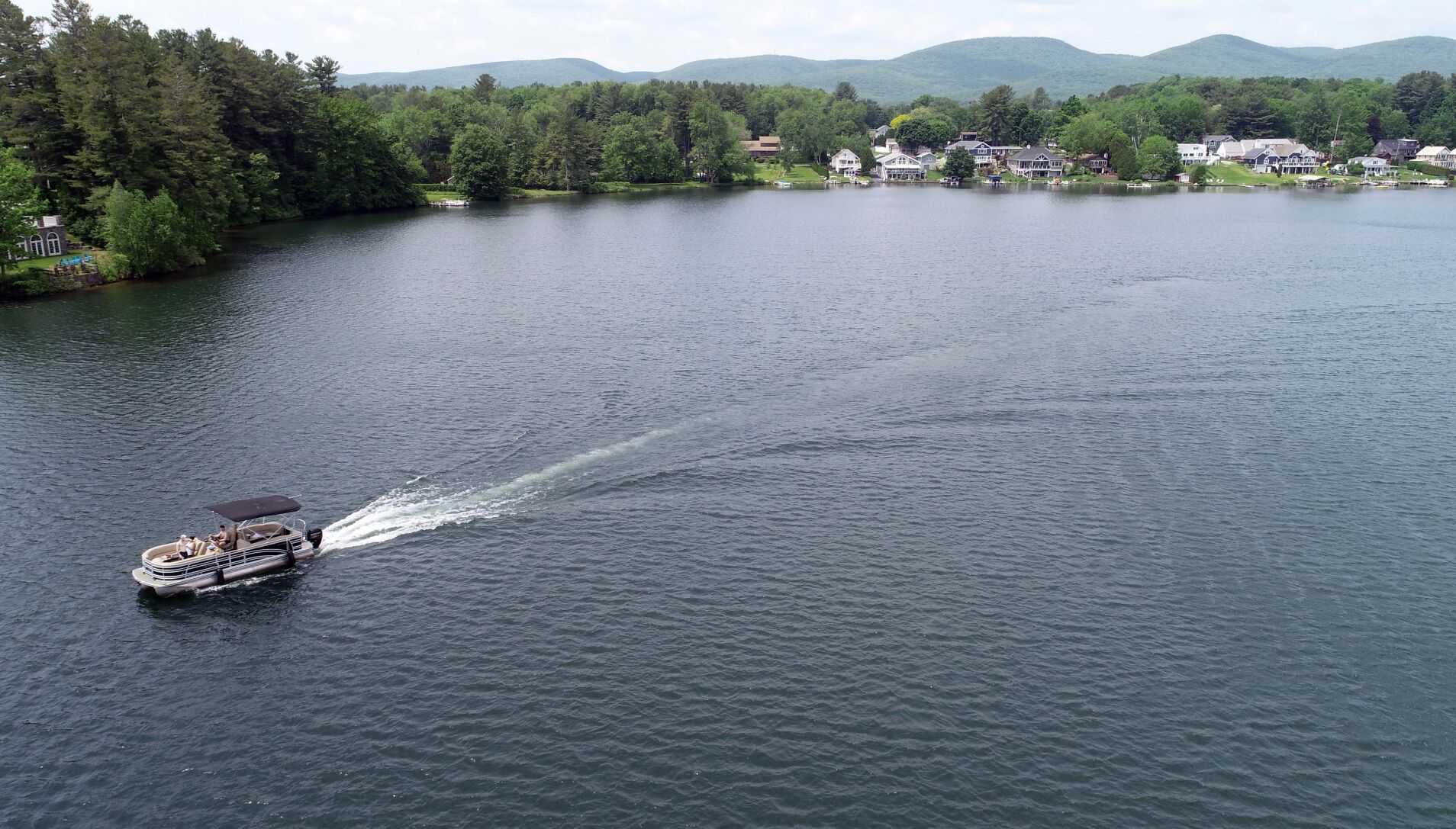 A boat on Pontoosuc Lake
